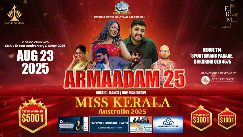 SMA MISS KERALA AUSTRALIA and ARMAADAM 2025