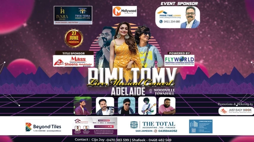 RIMI TOMY LIVE MUSICAL CONCERT ADELAIDE - 2025