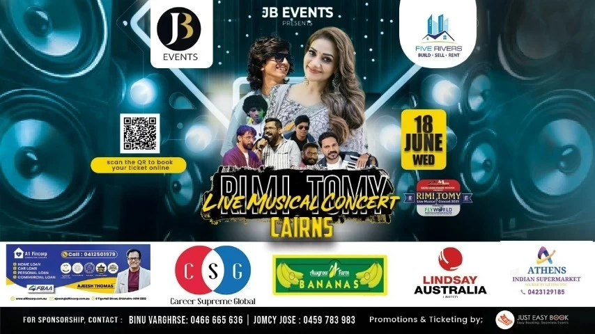 RIMI TOMY LIVE MUSICAL CONCERT 2025 - CAIRNS