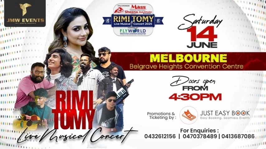 RIMI TOMY LIVE MUSICAL CONCERT 2025 - MELBOURNE